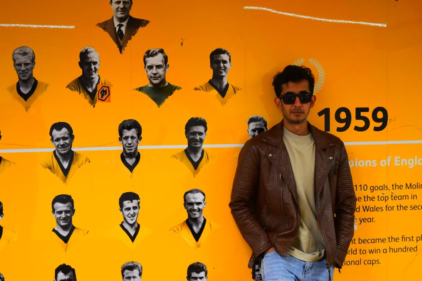 Samir Khatiwada at Molineux Stadium, home of Wolverhampton Wanderers